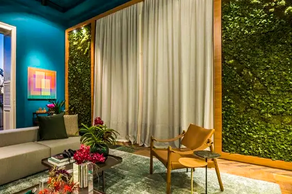 painel decorativo de musgo