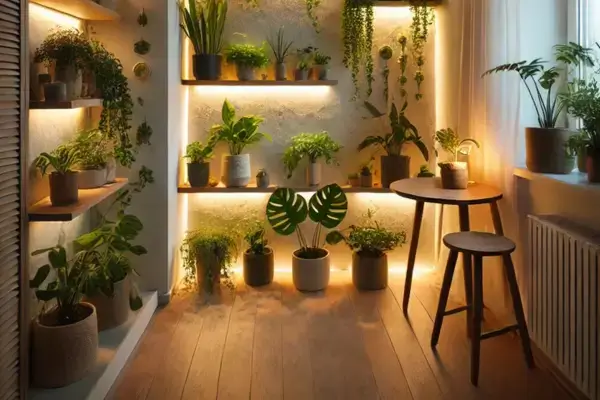 Plantas e Luzes para Criar Ambientes Aconchegantes
